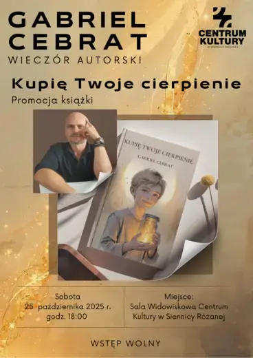 Promocja książki Kupię Twoje cierpienie - wiecz&oacute;r autorski